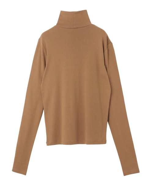 andme(アンドミー)の「吸湿発熱/抗菌防臭ジンジャーフライス指穴タートルネック長袖トップス(Tシャツ/カットソー・レディース・チャコールグレー/ブラック/オフホワイト/ピンク/オレンジ/ベージュ系その他/ライトパープル/ライム/アイボリー/ブルー・M)」の13枚目の写真