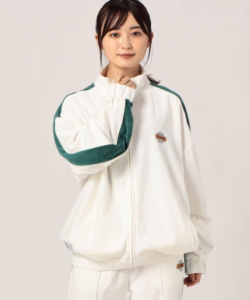 VISION STREET WEAR(ヴィジョンストリートウェア)の「【VISION STREET WEAR/ヴィジョンストリートウェア】/ベロアトラックジャケット(その他アウター・メンズ・ホワイト/ブラック・X-LARGE/LARGE/MEDIUM)」の2枚目の写真
