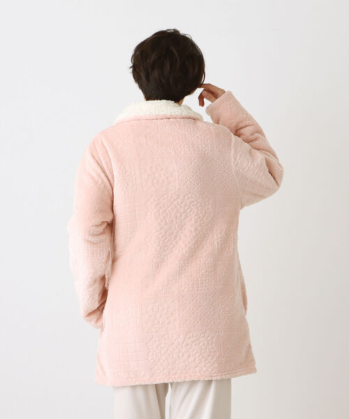 Afternoon Tea（アフタヌーンティー）の「クロシェ柄オパールガウン（ガウン/バスローブ・レディース・ライトグレー/ピンク・ONE SIZE）」の3枚目の写真