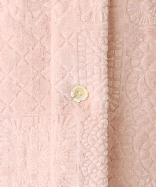 Afternoon Tea（アフタヌーンティー）の「クロシェ柄オパールガウン（ガウン/バスローブ・レディース・ライトグレー/ピンク・ONE SIZE）」の7枚目の写真