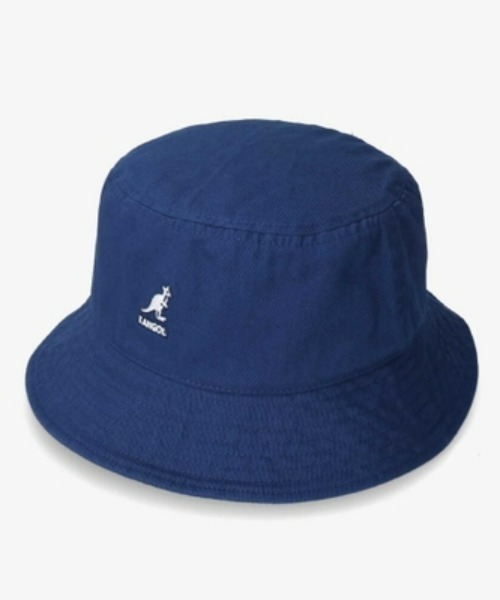 KANGOL（カンゴール）の「KANGOL/カンゴール　WASHED BUCKET（ハット・レディース・ブラック/ホワイト/チャコール/ブルー/グリーン/エメラルドブルー/カーキ・L/XL/M）」の7枚目の写真