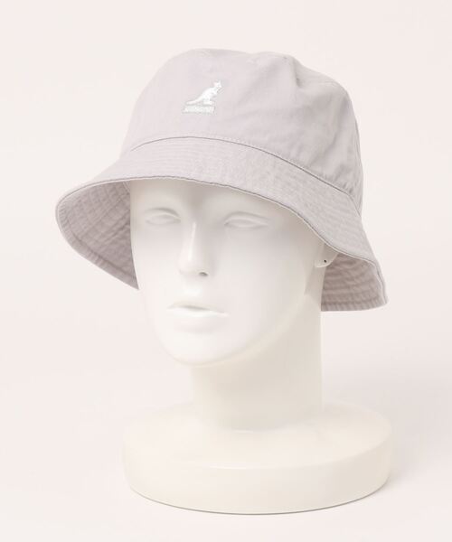 KANGOL（カンゴール）の「KANGOL/カンゴール　WASHED BUCKET（ハット・レディース・ブラック/ホワイト/チャコール/ブルー/グリーン/エメラルドブルー/カーキ・L/XL/M）」の10枚目の写真