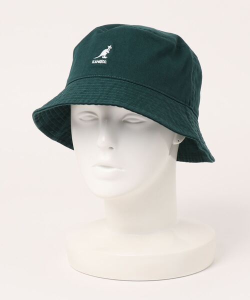KANGOL（カンゴール）の「KANGOL/カンゴール　WASHED BUCKET（ハット・レディース・ブラック/ホワイト/チャコール/ブルー/グリーン/エメラルドブルー/カーキ・L/XL/M）」の13枚目の写真