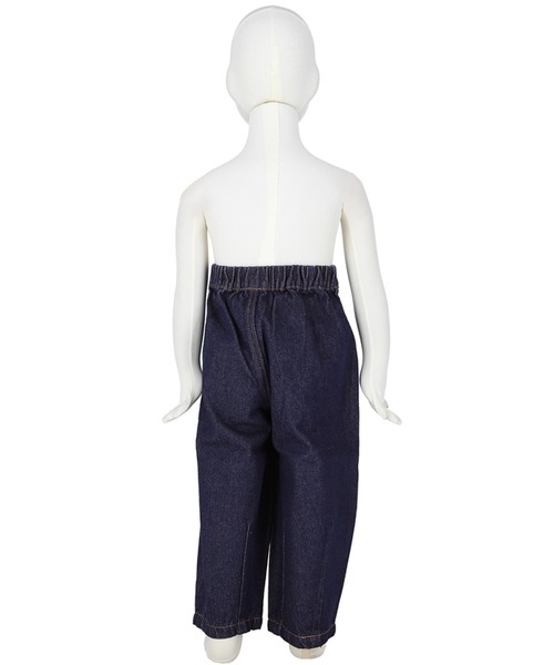 coca（coca）（コカ）の「キッズ デニムタックワイドパンツ（デニムパンツ・キッズ・ネイビー/ブルー・100/110/120/130/140）」の10枚目の写真