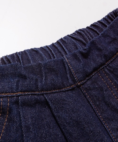 coca（coca）（コカ）の「キッズ デニムタックワイドパンツ（デニムパンツ・キッズ・ネイビー/ブルー・100/110/120/130/140）」の11枚目の写真