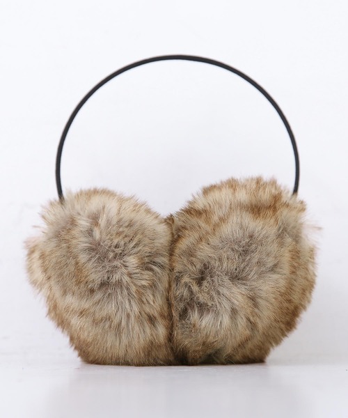 osharewalker（オシャレウォーカー）の「『シンプルフェイクファーイヤーマフ』（イヤーマフ・レディース・ブラウン系その他2/ブラック/グレイッシュベージュ・FREE）」の13枚目の写真