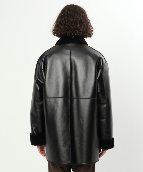 tk.TAKEO KIKUCHI（ティーケータケオキクチ）の「◆シンセティックレザー×フェイクファー リバーシブルブルゾン（ブルゾン・メンズ・ブラック・88）」の16枚目の写真