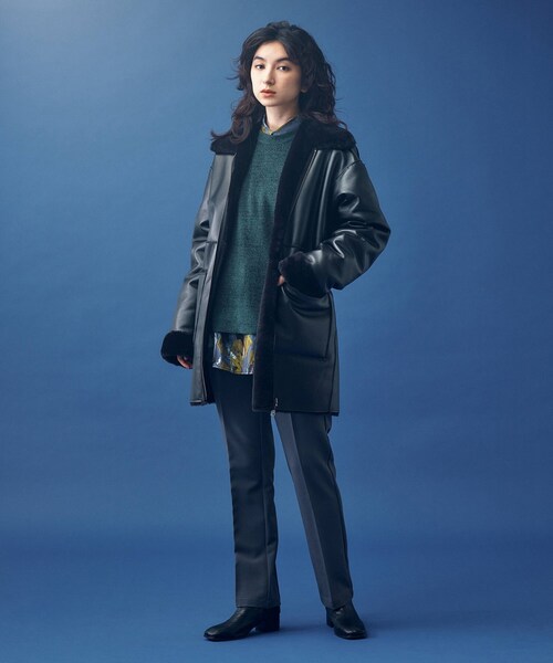 tk.TAKEO KIKUCHI（ティーケータケオキクチ）の「◆シンセティックレザー×フェイクファー リバーシブルブルゾン（ブルゾン・メンズ・ブラック・88）」の17枚目の写真