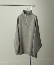 NILWAY | ハーフジップスタンドカラールーズニット(ニット/セーター)