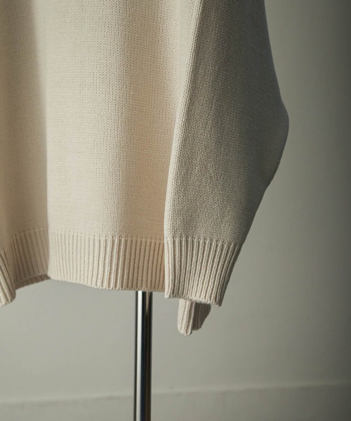 【セール】ハーフジップスタンドカラーオーバーサイズニット/ハイネックニット(ニット/セーター)|Nilway(ニルウェイ) 【セール】ハーフジップスタンドカラーオーバーサイズニット/ハイネックニット(ニット/セーター)|Nilway(ニルウェイ)