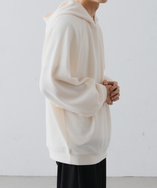 epnok（エプノック）の「ベーシックルーズジップパーカー（パーカー・メンズ・ブラック/キャメル/アイボリー・SMALL/MEDIUM/LARGE）」の14枚目の写真