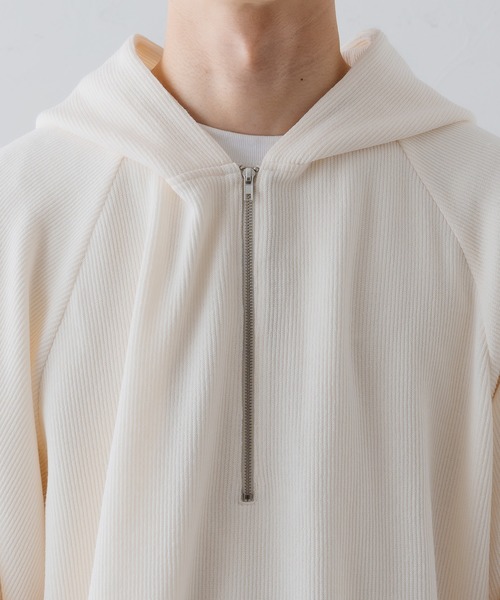 epnok（エプノック）の「ベーシックルーズジップパーカー（パーカー・メンズ・ブラック/キャメル/アイボリー・SMALL/MEDIUM/LARGE）」の22枚目の写真