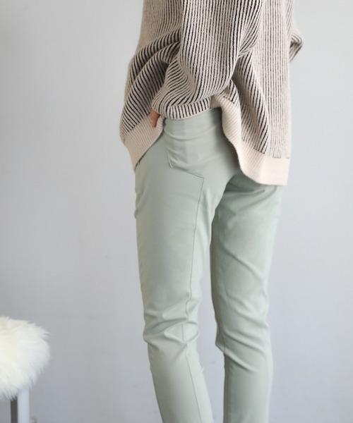 Bou Jeloud(ブージュルード)の「【34-42サイズ展開】裏起毛ハキヤセ美脚パンツ(その他パンツ・レディース・ホワイト系その他/ブラック/チャコールグレー/ライトグリーン/オレンジ/ベージュ・38/34/40/42/36)」の12枚目の写真