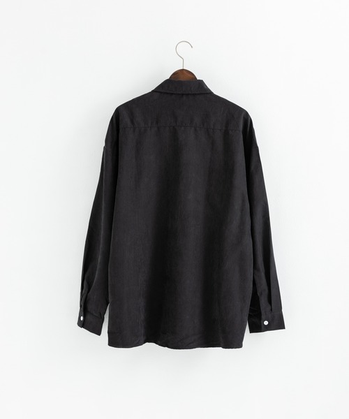 Ressaca(レサーカ)の「オーバーサイズ ワンポイントロゴ レギュラーカラー長袖シャツ(シャツ/ブラウス・メンズ・バーガンディー/キャメル/グリーン/ホワイト/ブラック・M/L/XL)」の20枚目の写真