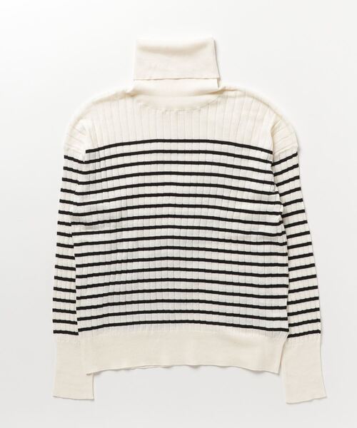 ニット セーター Vent blanc  ヴァンブラン コットンワイドリブタートルネック レディース vent blanc ニット セーター Vent ヴァンブラン コットン