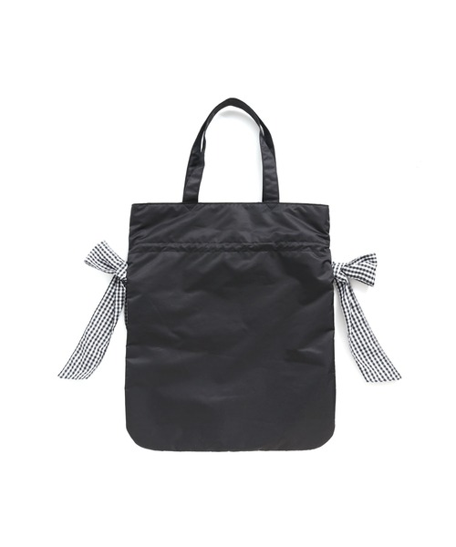 JENNI love（ジェニィラブ）の「ダブルリボントートバッグ（トートバッグ・キッズ・ブラック・F）」の4枚目の写真