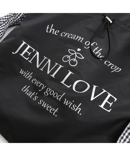 JENNI love（ジェニィラブ）の「ダブルリボントートバッグ（トートバッグ・キッズ・ブラック・F）」の5枚目の写真