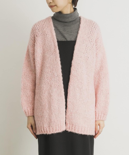 TRICOTS JEAN MARC（トリコットジーンマルク）の「TRICOTS JEAN MARC　ニットカーディガン（カーディガン/ボレロ・レディース・ホワイト/ブラウン/ライトピンク・FREE）」の19枚目の写真