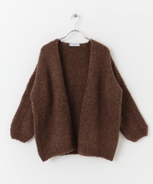 TRICOTS JEAN MARC（トリコットジーンマルク）の「TRICOTS JEAN MARC　ニットカーディガン（カーディガン/ボレロ・レディース・ホワイト/ブラウン/ライトピンク・FREE）」の22枚目の写真