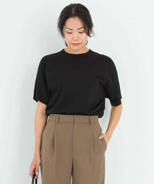 23区（ニジュウサンク）の「【洗える】SEAICE ドルマン ニット
