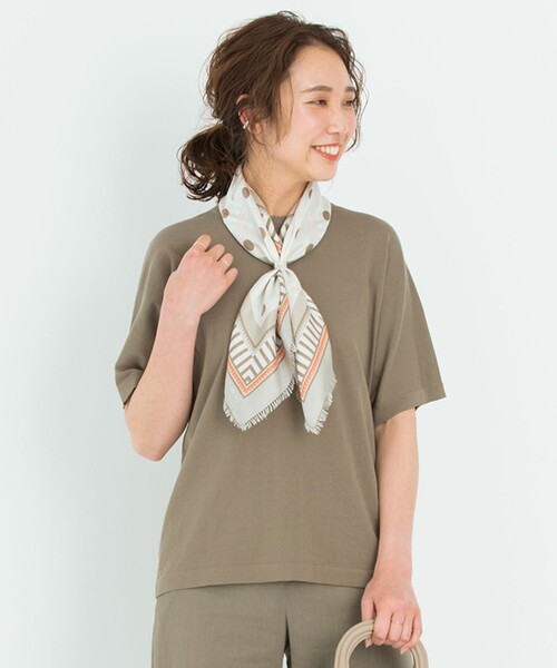 新品★23区　SEAICE ドルマン ニットTEE 38サイズ 23区（ニジュウサンク）の「【洗える】SEAICE ドルマン ニット