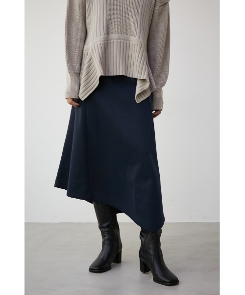 セール】DOUBLE FACE ASYMMETRY SKIRT/ダブルフェイス