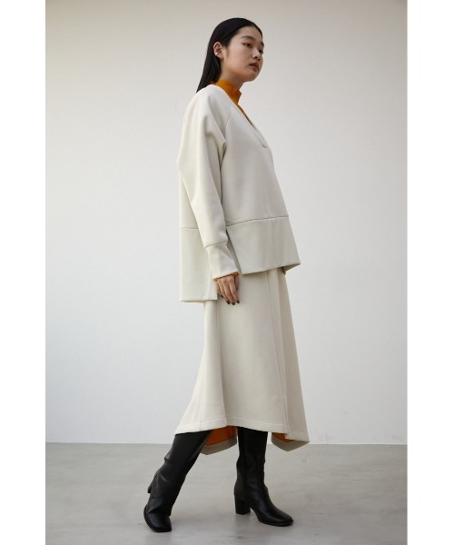 セール】DOUBLE FACE ASYMMETRY SKIRT/ダブルフェイス