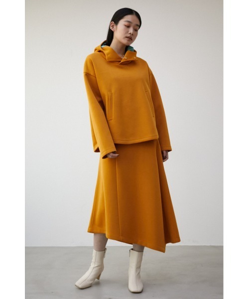 セール】DOUBLE FACE ASYMMETRY SKIRT/ダブルフェイス