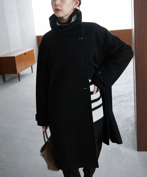 SLOBE IENA ペコラムモッサスタンドミドル コート ペコラムモッサスタンドミドル | スローブ イエナ(SLOBE IENA