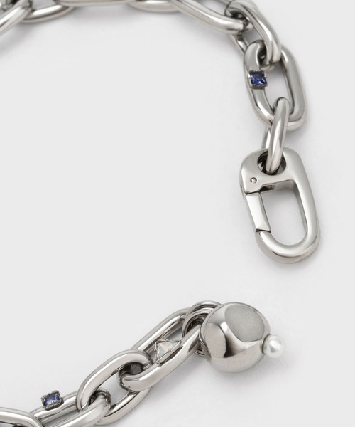 CHARLES & KEITH（チャールズ & キース）の「チェーンリンク マティーニネックレス（ネックレス・レディース・ゴールド系その他/アイボリー/ライラック・FREE）」の7枚目の写真