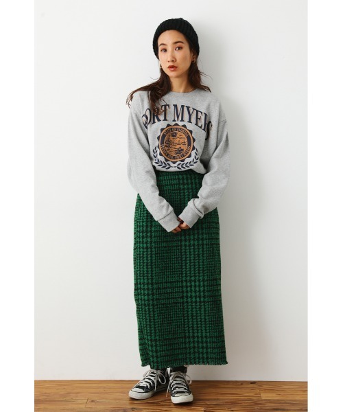 RODEO CROWNS WIDE BOWL(ロデオクラウンズワイドボウル)の「TWEEDナロースカート(スカート・レディース・ブラック系その他/グリーン系その他・FREE)」の14枚目の写真