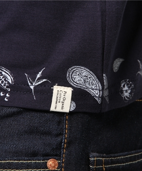 OUTLET(アウトレット)の「【CIAOPANIC TYPY】POC総柄ボーダーTEE(Tシャツ/カットソー・メンズ・ネイビー/ホワイト・LARGE/MEDIUM)」の9枚目の写真