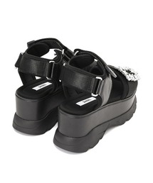 良品 SNIDEL ビジュー サンダル （24.5） 厚底 ブラック スナイデル 2025年最新】snidel サンダル ビジューの人気アイテム - メルカリ