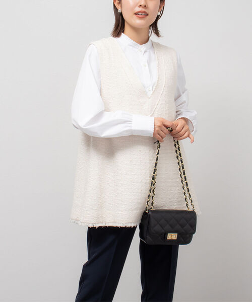 NOLLEY’S（ノーリーズ）の「衿フリルシャツ（シャツ/ブラウス・レディース・サックスブルー/ブルー系その他3/オフホワイト・36/38）」の11枚目の写真