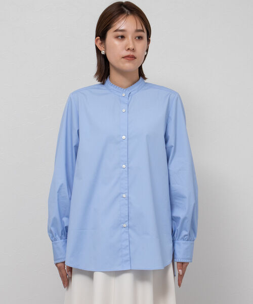 NOLLEY’S（ノーリーズ）の「衿フリルシャツ（シャツ/ブラウス・レディース・サックスブルー/ブルー系その他3/オフホワイト・36/38）」の13枚目の写真