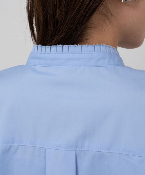 NOLLEY’S（ノーリーズ）の「衿フリルシャツ（シャツ/ブラウス・レディース・サックスブルー/ブルー系その他3/オフホワイト・36/38）」の16枚目の写真