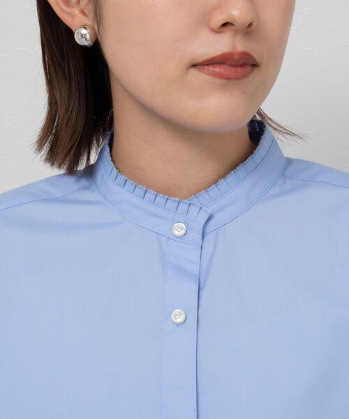 NOLLEY’S（ノーリーズ）の「衿フリルシャツ（シャツ/ブラウス・レディース・サックスブルー/ブルー系その他3/オフホワイト・36/38）」の17枚目の写真