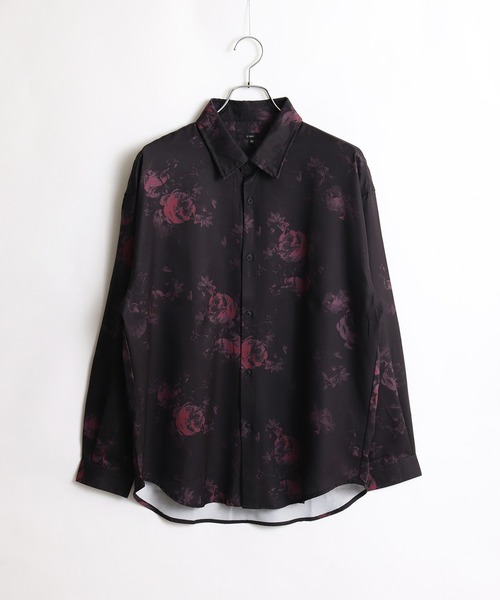 SOOR PLOOM 花柄長袖シャツ 4Y セール】ルーズサイズ とろみシャツ 花柄長袖シャツ（シャツ