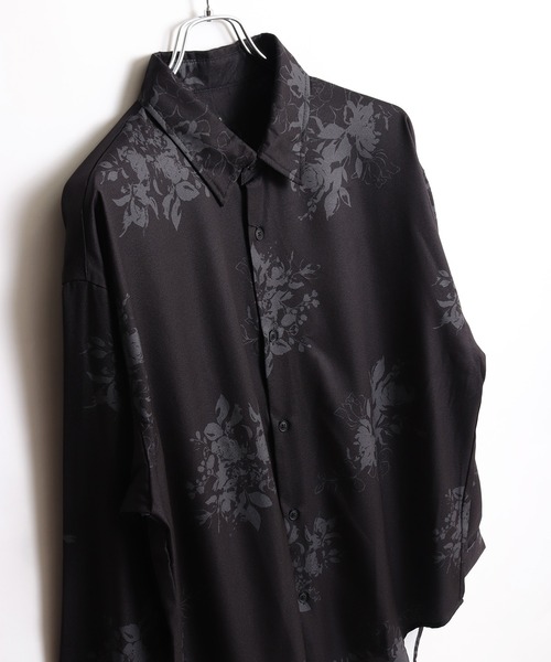 WESTSEA(ウエストシー)の「ルーズサイズ とろみシャツ 花柄長袖シャツ(シャツ/ブラウス・メンズ・ブラック系その他3/ブラック系その他/ブラック/アイボリー/ブラック系その他2/ベージュ/グレー/ホワイト/ブラック系その他4/ブラック系その他6/ブラック系その他7/ブラック系その他5/ベージュ系その他/ホワイト系その他2/ホワイト系その他/ブラック×グレー/ホワイト系その他4/ブラック系・M/L)」の22枚目の写真