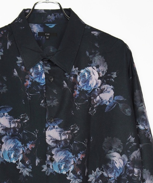 WESTSEA(ウエストシー)の「ルーズサイズ とろみシャツ 花柄長袖シャツ(シャツ/ブラウス・メンズ・ブラック系その他3/ブラック系その他/ブラック/アイボリー/ブラック系その他2/ベージュ/グレー/ホワイト/ブラック系その他4/ブラック系その他6/ブラック系その他7/ブラック系その他5/ベージュ系その他/ホワイト系その他2/ホワイト系その他/ブラック×グレー/ホワイト系その他4/ブラック系・M/L)」の21枚目の写真