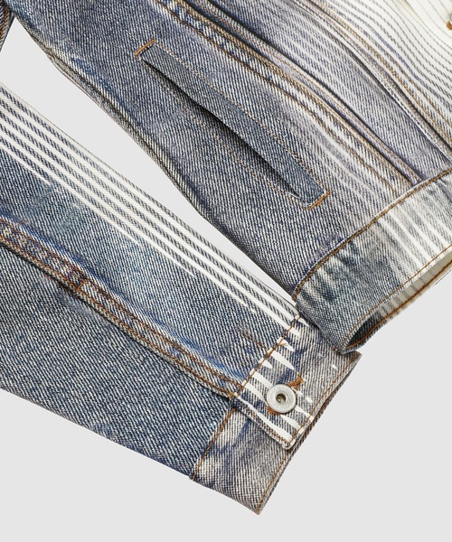 Y/Project（ワイプロジェクト）の「BODY MORPH FITTED DENIM JACKET（デニムジャケット・メンズ・ブルー系その他・XS/S）」の4枚目の写真