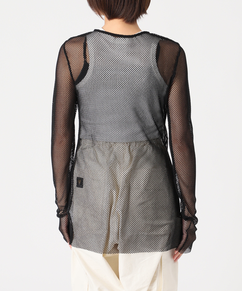 CITYSHOP（シティーショップ）の「NET TEE：カットソー（Tシャツ/カットソー・レディース・ブラック/ホワイト・FREE）」の11枚目の写真
