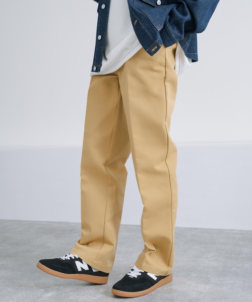 Rocky Monroe(ロッキーモンロー)の「ヘビーツイル シャーリング センタープレスイージーバギーパンツ(スラックス・メンズ・グリーン/オレンジ/ベージュ/ブラック・M/L/LL)」の9枚目の写真