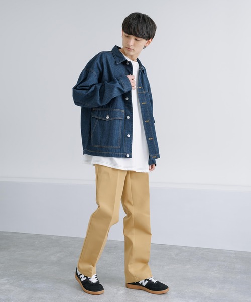 Rocky Monroe(ロッキーモンロー)の「ヘビーツイル シャーリング センタープレスイージーバギーパンツ(スラックス・メンズ・グリーン/オレンジ/ベージュ/ブラック・M/L/LL)」の11枚目の写真