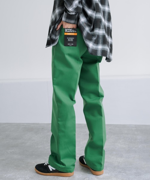 Rocky Monroe(ロッキーモンロー)の「ヘビーツイル シャーリング センタープレスイージーバギーパンツ(スラックス・メンズ・グリーン/オレンジ/ベージュ/ブラック・M/L/LL)」の16枚目の写真