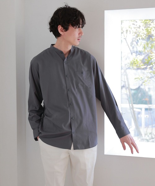 セール】サラサマシャツ/バンドカラー/172778（シャツ/ブラウス