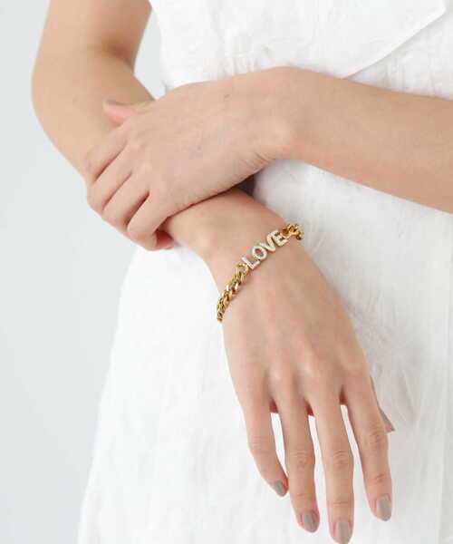 JILL by JILL STUART（ジルバイジルスチュアート）の「◇LOVEブレスレット（ブレスレット・レディース・ゴールド・FREE）」の6枚目の写真