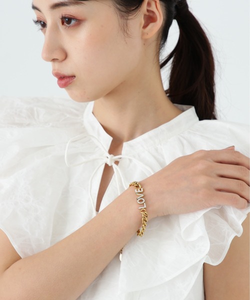 JILL by JILL STUART（ジルバイジルスチュアート）の「◇LOVEブレスレット（ブレスレット・レディース・ゴールド・FREE）」の2枚目の写真