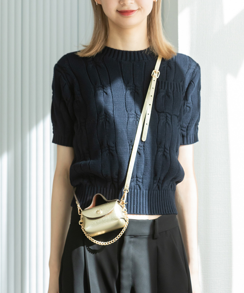 コンパクトケーブルニット（ニット/セーター）｜U by SPICK&SPAN（ユー