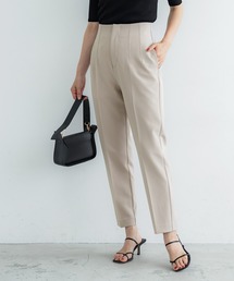 ハイウエスト美脚ストレッチテーパードパンツ
